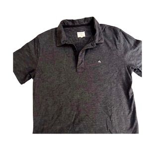 Rag and Bone Black Polo Shirt